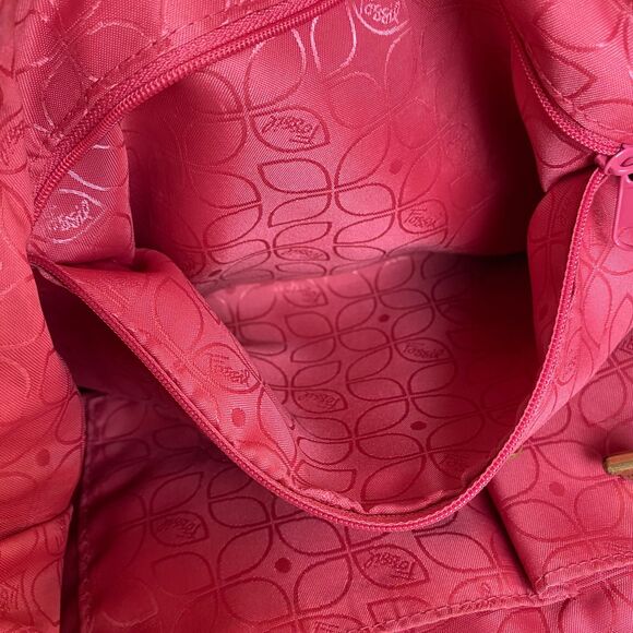 Lovely FOSSIL Long live Vintage Shoulder Bag Handbag,Red Leather - Picture 16 of 16